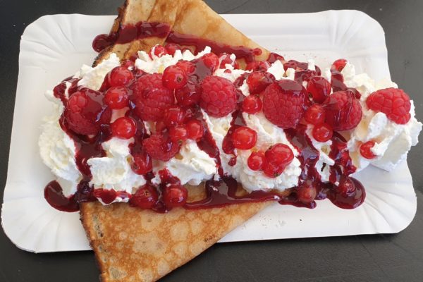 crêpe goumande aux fruits rouges